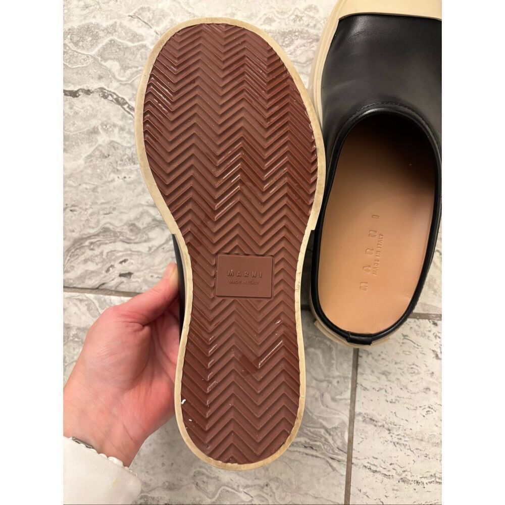 NWOB MARNI Black leather Pablo sabot, $875 Sz 38 - Picture 10 of 10